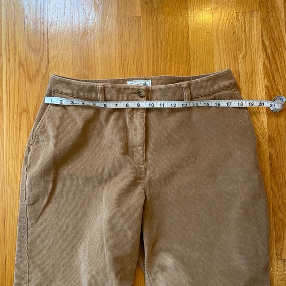 Vintage L.L. Bean Corduroy Pants Womens 16 (fit like 12/14) High Rise Baggy - Picture 3 of 7